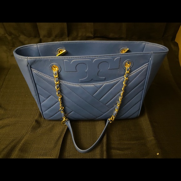 Tory Burch Handbags - Royal Blue Small Alexa Tote